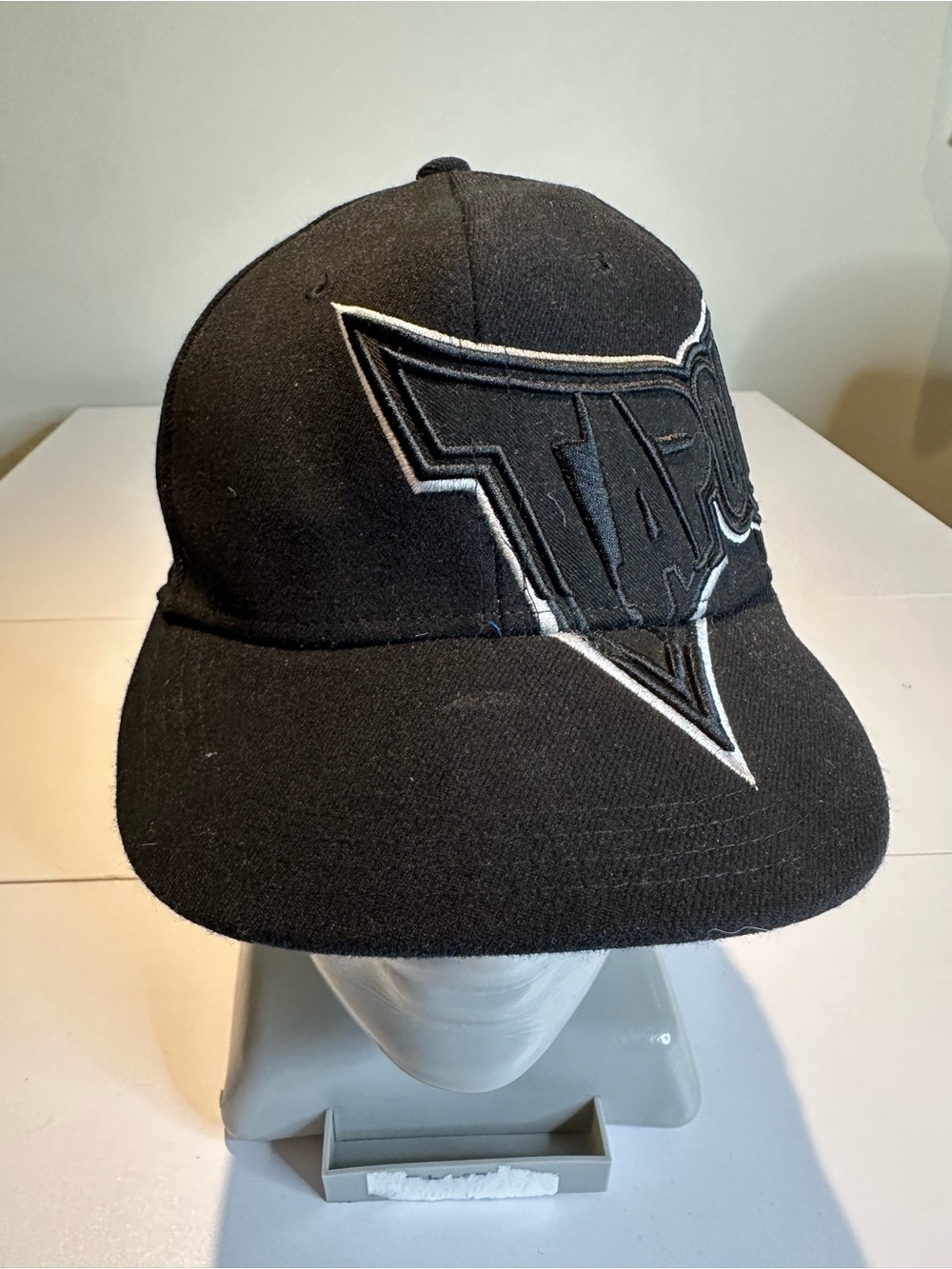 Tapout Black Baseball Cap with White Trim Logo